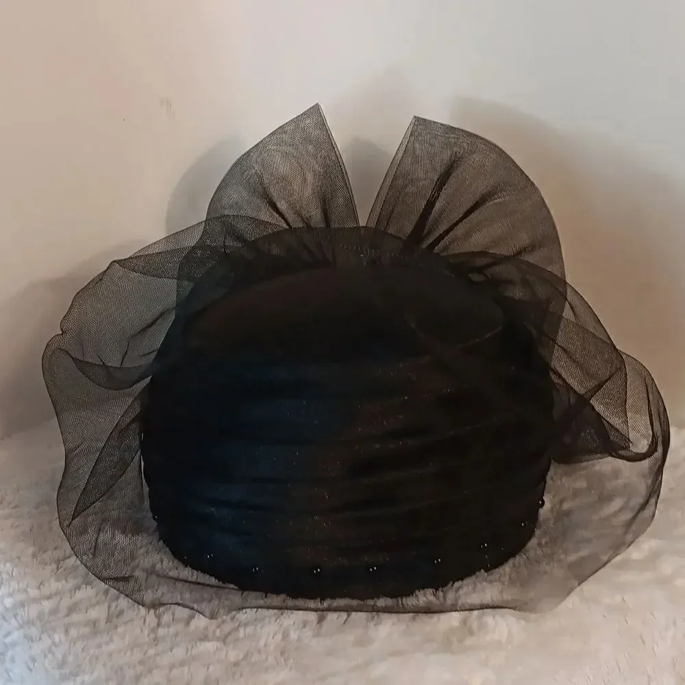 Mr Hi's Classic Beaded Pill Box Hat